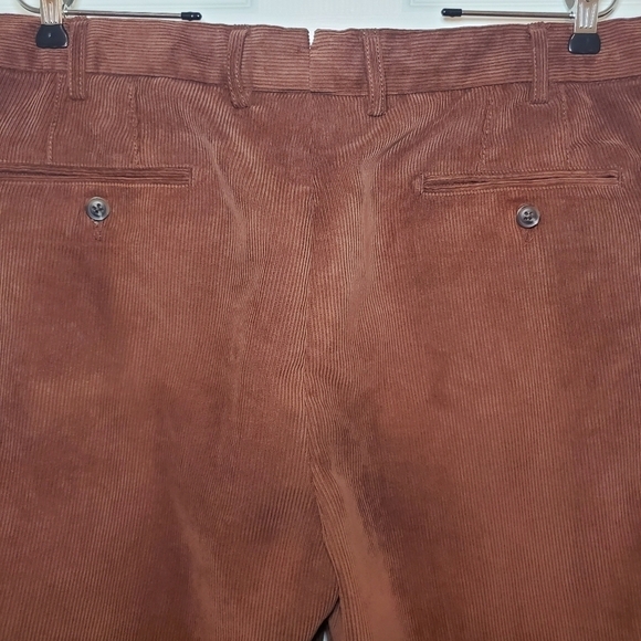 Peter Millar Nanoluxe Men’s Classic Corduroy Pants Sz: 38x30 Brown - Picture 9 of 13